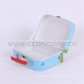 Custom Printing paper cardboard suitcase box with handle